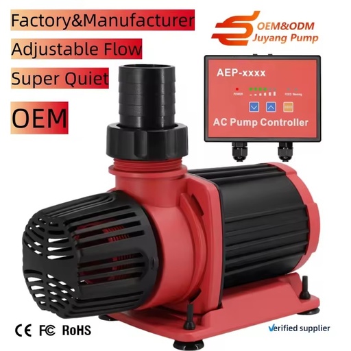 Aquarium Pond Pumps Submersible Hydroponic Fountain Pumps Adjustable Koi Pond Fish Tank Pump Silent Pond Pump for Aquarium