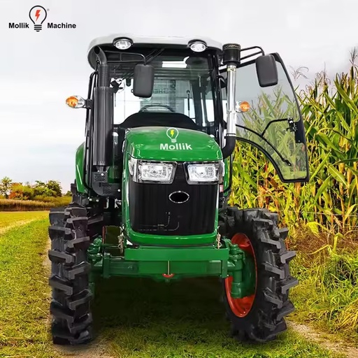 High 4WD Diesel Engine Wheel Tractor Luxury Cabin Heavy Duty Features Modern Farming Applications 70HP High Performance