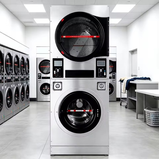 Energy Saving Coin Operated Laundry Equipment Washer Dryer Combo for Business