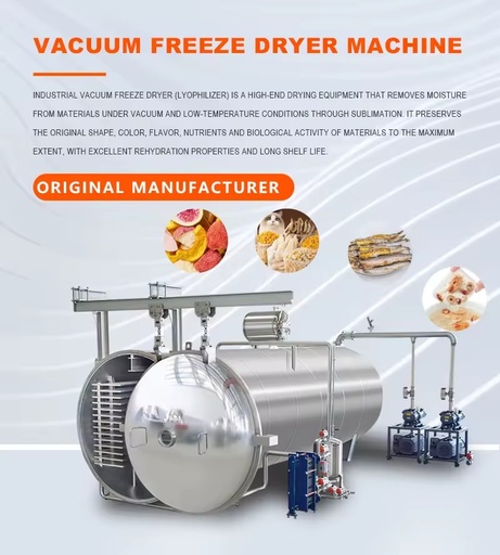Commercial Freeze-Drying Equipment Stainless Steel Construction Automatic Energy Saving for Roses High-Value Flower Tea