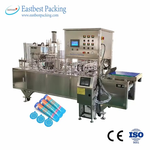 Automatic Multi Nozzle Accurate Dosing Paper Tube Filling Sealing Machine with Thermal Control for Ice Cream Production