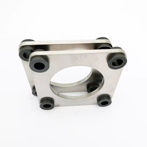 304 Stainless Steel Elastic Buffer Pad Coupling Diaphragm 8 Hole Rubber Grommet Flexible Shaft Connector Vibration Dampener