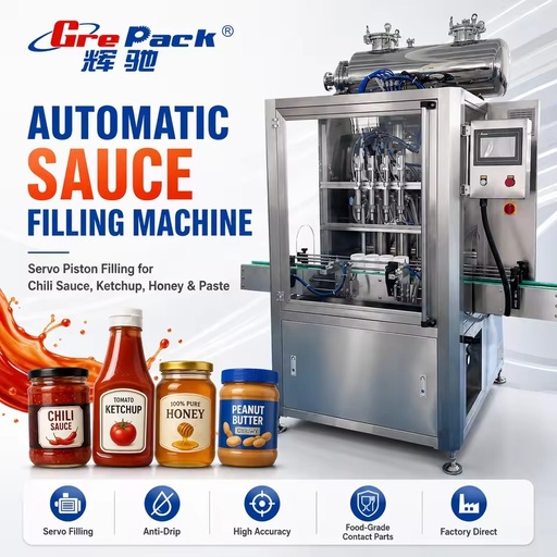 Automatic Mayonnaise Hot Sauce Bottles Filling Packing Machine Butter BBQ Tomato Paste Bottle Jam Chili Sauce Filling Machine