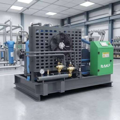 ZAKF 22KW High Pressure Air Booster Compressor 40 Bar 6m³/min Industrial Booster for PET Plastic Blowing Molding
