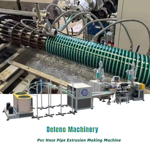 Factory High Quality Automatic Single Screw PVC Spiral Corrugated Pipe Extruder with Pump & Bearing Energy Saving