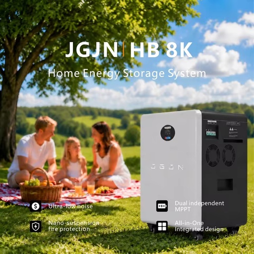 JGJN JB-8000 8KW 16KWh Portable All-in-One Energy Storage Cabinet AI Energy Saving 20% Bill Reduction App Control Anti-Backflow