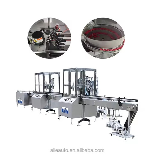 Automatic Aerosol Spray Production Line PLC Controlled Oil Filling Crimping Machine Paint Deodorant Snow Spray Making Plastic