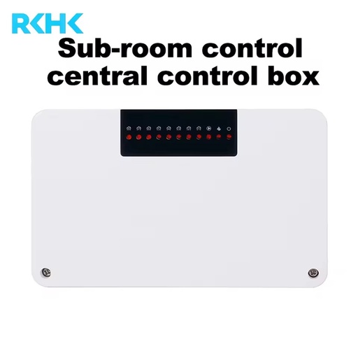 8 Zone Hydronic Underfloor Heating Wiring Center Centralized Control Box with Boiler Linkage and LED Zone Indicators