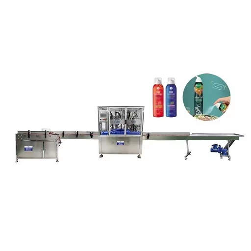 Electric Automatic Rotary Disc BOV Aerosol Filling Production Line Plastic Wood High Safety 99.5% Accuracy