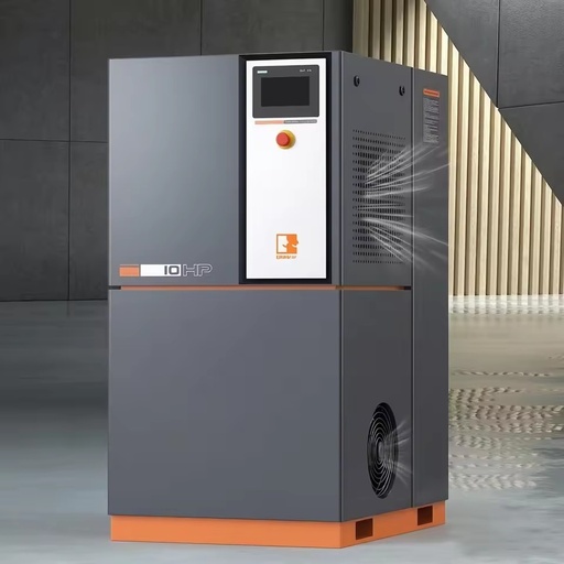 Energy Saving Stationary Lubricated Micro Screw Air Compressor 5.5kW 13bar with PLC and Motor for Manufacturing Line