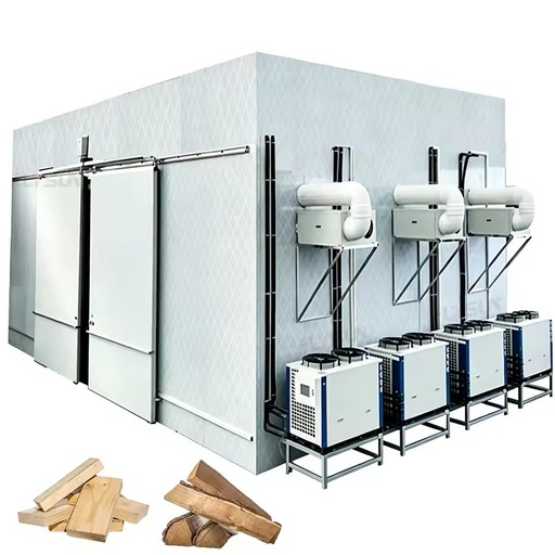 Energy-Saving Dryer Machine for Wood with Heat Pump Drying Chamber for Drying Various Types of Lumber