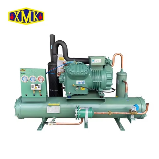Factory Direct Energy Saving Water Cooled Condensing Unit Scroll Piston Compressors for Cold Room Seafood Warehouse Cooling