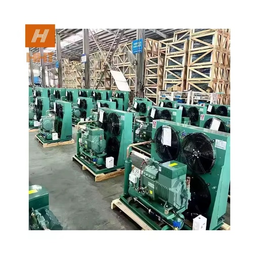 For 10 Tons Meat Small New Energy-Saving Freezers 7Hp Cold Room Refrigeration Compressor Unit Air Cooling Condensing Unit