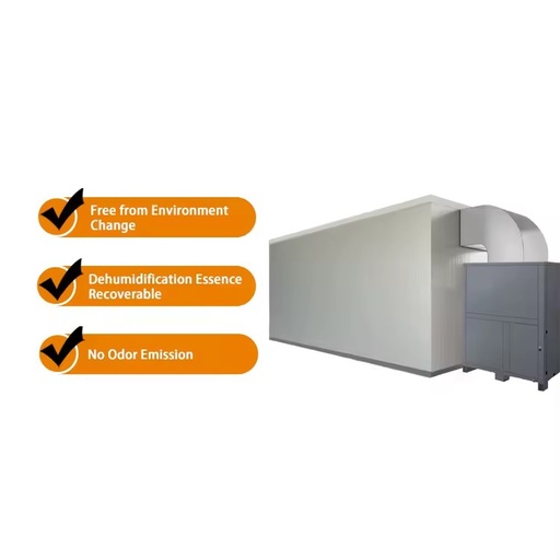 Energy Saving No Smell Emission Chamber-Type Heat Pump Automatic 1.3 Ton Fruit & Vegetable Drying Machine