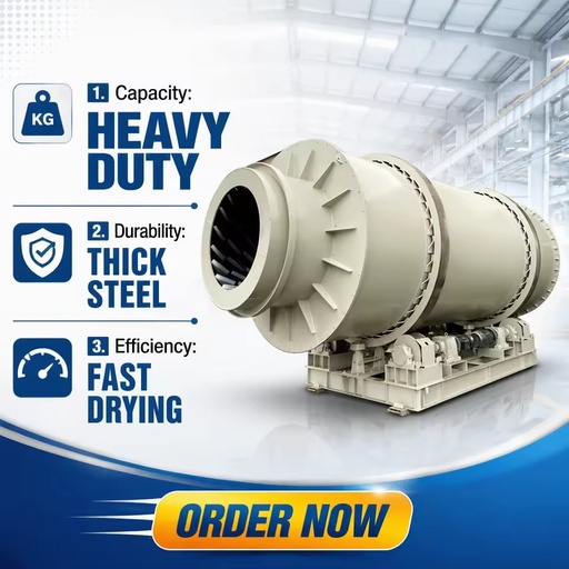Commercial Three Pass Sand Drying Machine Rotary Drum System for Making Sand and Quartz Sand Processing