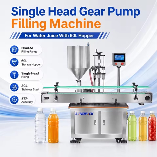 Small High Speed Automatic 1 Head for Liquid Beverage Soft Drink Fruit Watermelon Juice Bottles Bottling Filling Machine