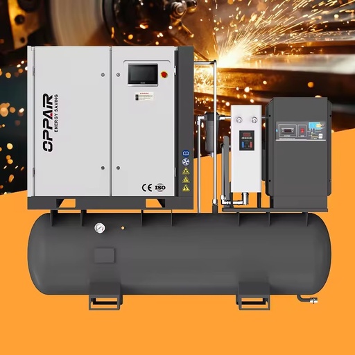 Popular 15Kw 22Kw Energy Saving 5-In-1 Laser Screw Air Compressor With Modular Dryer 1.2M3/Min 54Cfm 16Bar 1.6Mpa