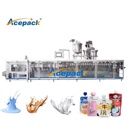 High-Accuracy Automatic Top Spout Stand-up Pouch Packaging Machine for Filling Coffee Pepper Food Factories
