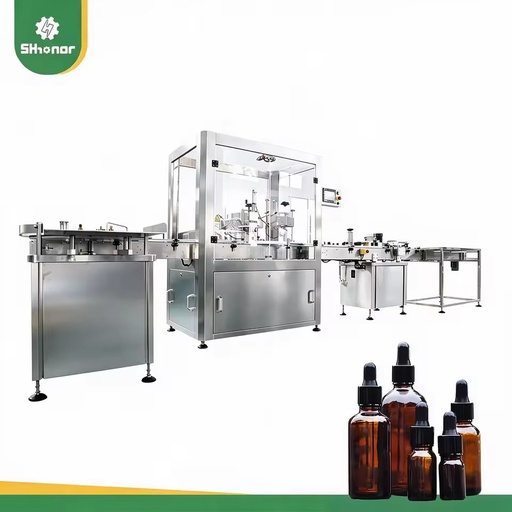 Full Automatic Filling Machine Production Line Essential Oils Roll on Glass Perfume Vial Bottle Liquid Filling Capping Machine
