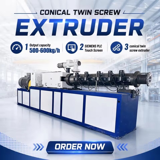 Double Screw Extruder SJ80/156 600kg/h Capacity PP HDPE PVC LVT Flooring Multi-layer Co-extrusion Energy Saving Compound