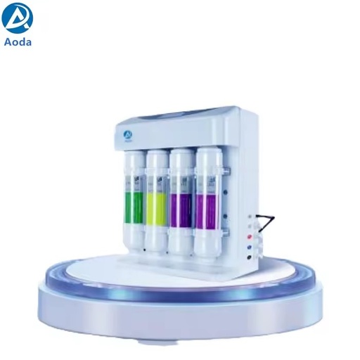 30L/H RO DI Laboratory Ultrapure Water System Tap Water Feed Dual Outlet LCD Resistivity Monitor IP66 Protection 6-Stage