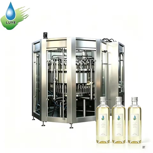 Full-Automatic Electric Glass Bottle Filling Capping Line Complete Beverage Bottling Equipment Motor Gear 500ml 1000ml 8000BPH