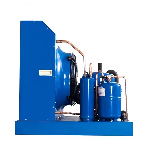 Refrigeration Condensing Unit Air Cooling Piston Compressor Unit for Medium Low Temperature Cold Storage Project