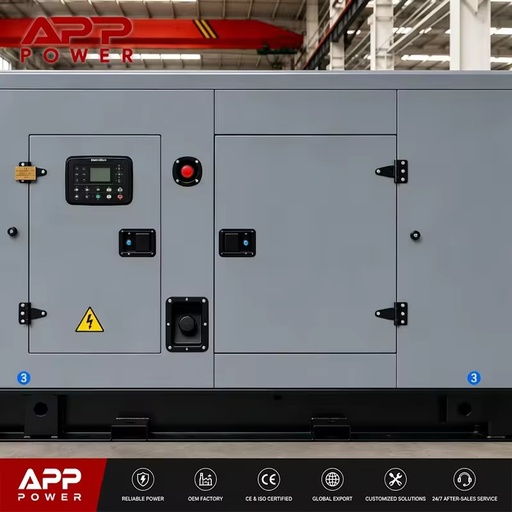 Heavy Duty Silent Diesel Generator 70dB Ultra Low Noise Water Cooled System ATS Optional for Factory Emergency Power Supply