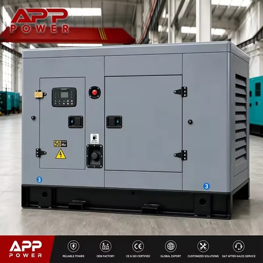 Silent Diesel Generator With Current Meter Real-Time Monitoring 70dB Over-Voltage Protection for Factory Workshops