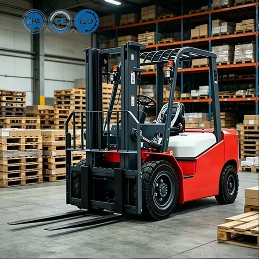 New Original Paint 3 Ton 3.5 Ton 5 Ton Standard Mast Second Hand Diesel Fork Lift Wholesale Price Forklift for Export