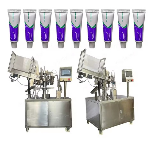 Aluminum Plastic Tube Automatic Filling Sealing Machine Packaging Machinery for Custom Hand Cream Cosmetics Grease Glue