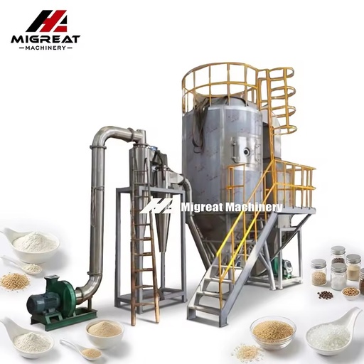 High Quality Automatic Milk Cocoa Powder Spray Drying Machine Chemical Additives Powder Spray Dryer Manufacturer