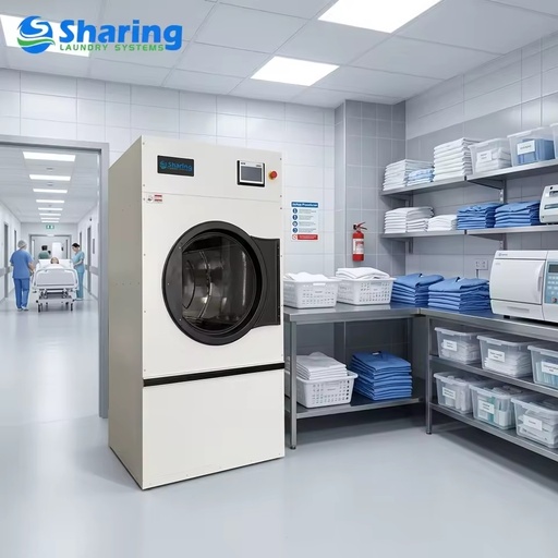 Front Loading Commercial Tumble Dryer 25kg 35kg Heavy Duty Clothes Dryer for Hospital