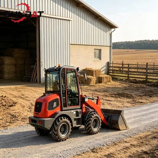 Small 4WD Telescopic Wheel Loader Machinery Test Report Provided For Overseas Farm Quarry Construction Buyers