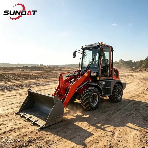 SUNDAT Heavy Duty Telescopic Wheel Loader Negative Braking For Sloped Farm Quarry And Building Yard Work