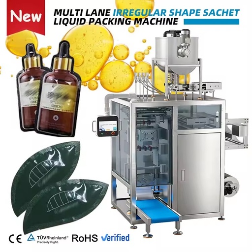 Automatic Multi-lane Liquid Sachet Packaging Machine Irregular Bag Liquid 10ml 20ml Coconut Olive Oil Packing Machine