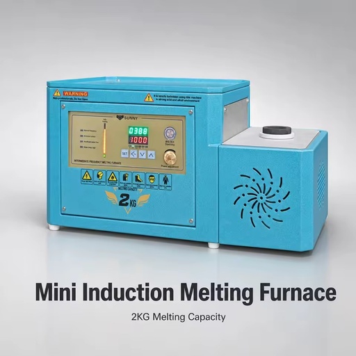 Jewelry Production Furnace 1kg Mini Gold Smelter Portable Induction Electric Digital Temperature Control Making Machine