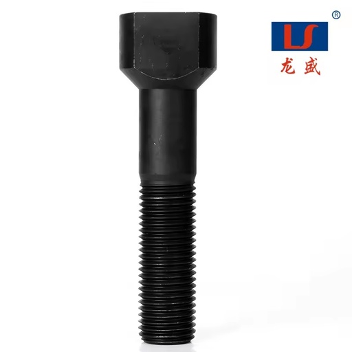 8.8 Grade Custom Round Head Forged Carbon Steel Wheel Bolt Black Finish Full Thread T Head