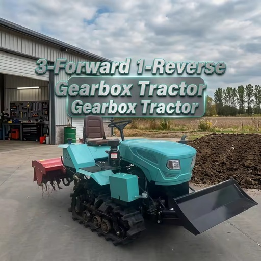 Heavy Duty Multifunctional 40HP 2WD Crawler Farm Tractor With 1.3m Rotary Tiller for Dry Land Muddy Soil Cultivation
