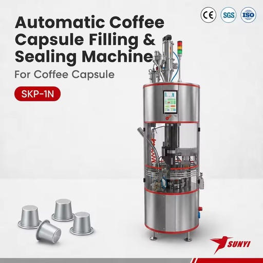 Automatic Linear Compatible Nespresso K-cups Coffee Powder Tea Powder Coffee Capsules Filling Sealing Machine Coffee