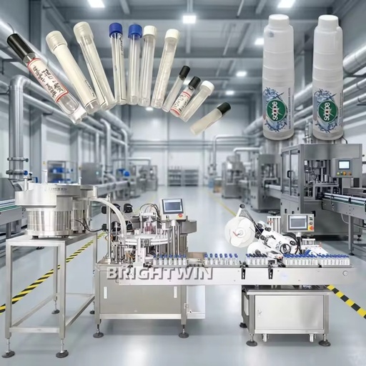 Manufacturer's Automatic Small Volume Filling Capping Labeling Machine for Business Makeup Oil Nail Polish Eye Beverages Glass