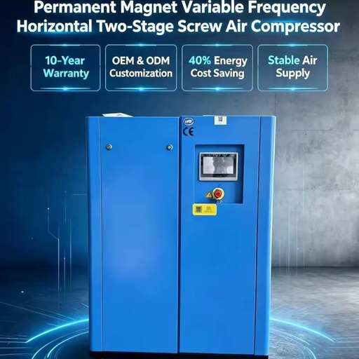 Hardbo PM VSD Horizontal Two-Stage Screw Air Compressor Equipped With First-Tier RedStar Brand Valve Components