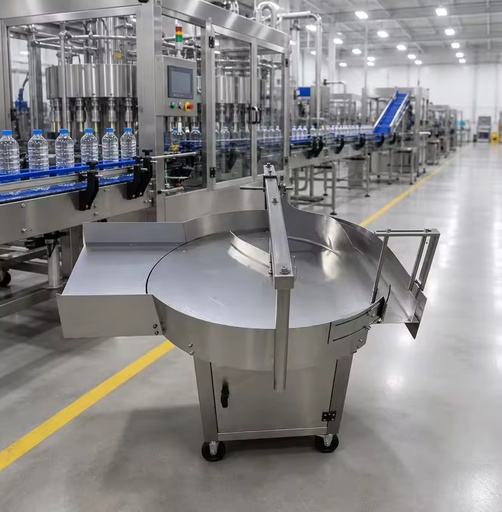 GP-0A Automatic Bottle Feeding Turntable Plastic Glass Metal Bottle Unscrambler Beverage Filling Production Chemical Cosmetic