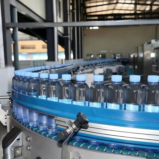 Full Automatic Servo Motor & Gear Control Beverage Water Filling Machine 500ml 750ml PET Bottles 15000BPH Production Line