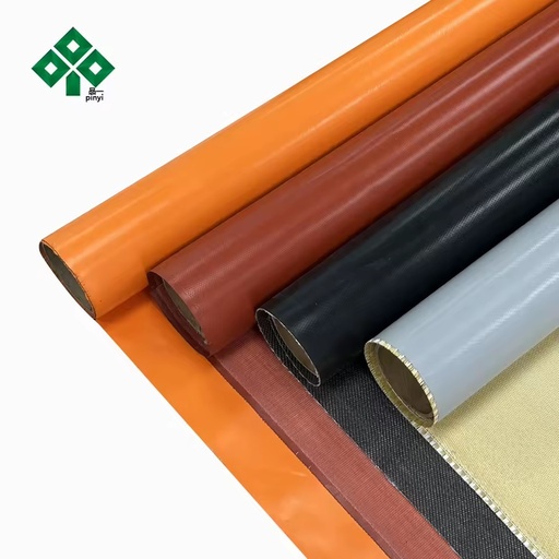 High Temperature Retardant E-glass Fiberglass Silicone Coating Waterproof Silicone Rubber Coated Fiberglass Cloth