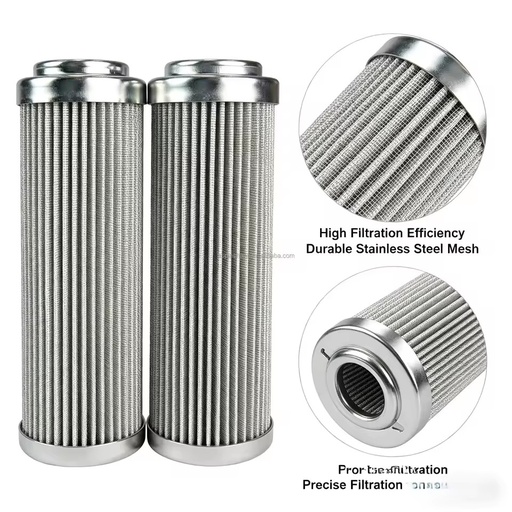 Hydraulic Oil Filter Cartridge 5 Micron Stainless Pleated Filter Carbon Steel ISO9001 Certified 207-60-71183