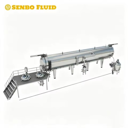 Vacuum Belt Dryer CE Certified Low Temperature CIP Cleaning PLC Control Energy Saving for Fruit Vegetable Concentrate Drying