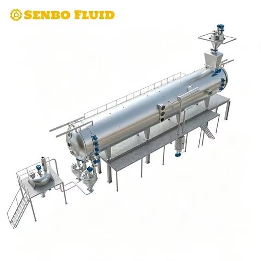 Continuous Vacuum Belt Dryer Low Temp Energy Saving Dryer With PLC Control CIP Cleaning System for Extraction Production Line