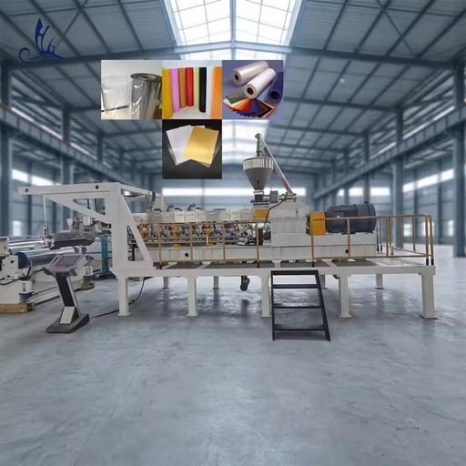 PP PET Double-screw Sheet Extruder Machine Energy Saving PLC-controlled Transparent Sheet Manufacturing Production Line