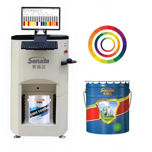 New Soruda Paint Tinting Machine Planetary Mixer Motor for Stone Floor Tile Oil-based Tinting Automatic Color Mixing Chemicals
